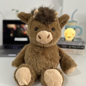 Running cow brown
